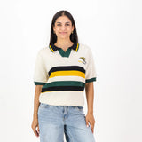Bafana Bafana YD Stripe SS Knitwear Polo-Ivory