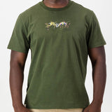 Springboks Graffiti Regular Crew Tee-Military Olive