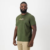 Springboks Graffiti Regular Crew Tee-Military Olive
