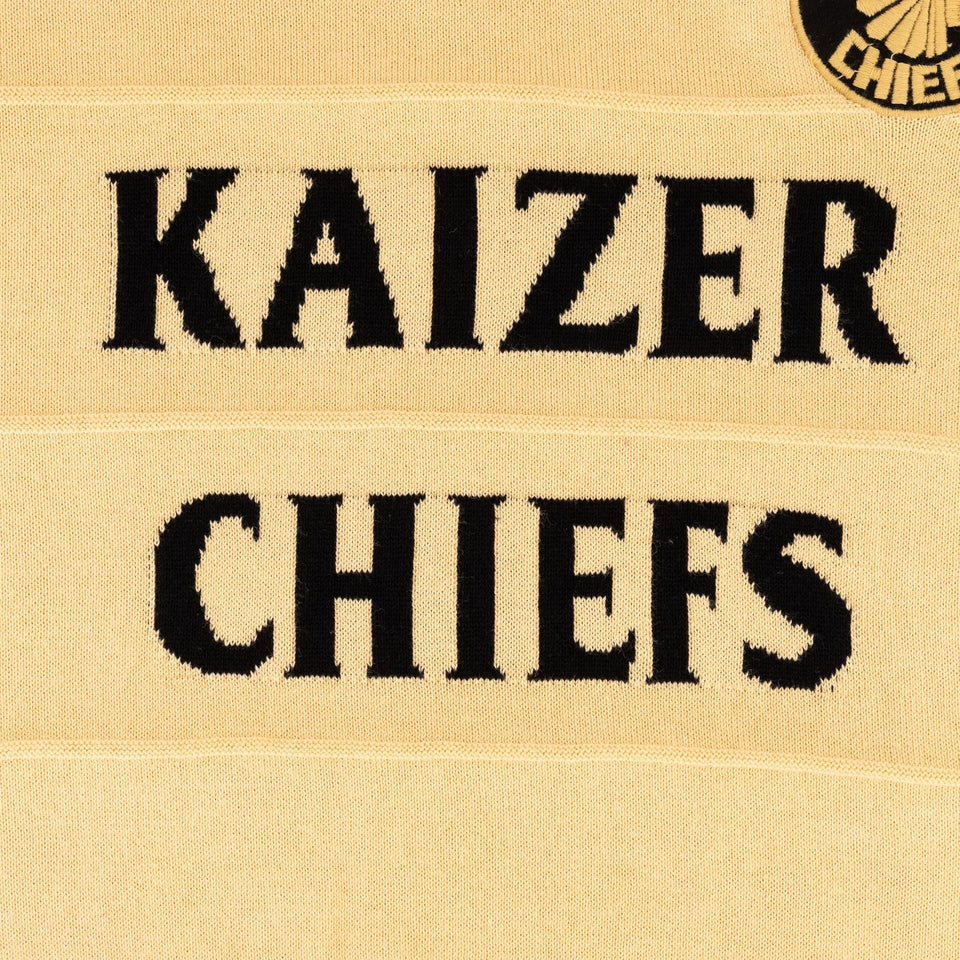 Kaizer Chiefs Long Sleeve Knitted Jersey-Butter