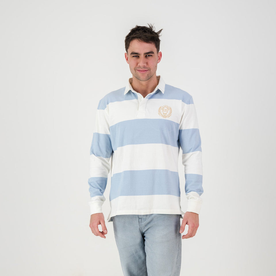 Old School 12X12 YD LS Rugby Jersey-Cloud Dancer