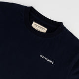Old School HS Regular Crew Tee-Navy