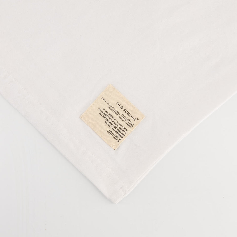 Old School HS Regular Crew Tee-White
