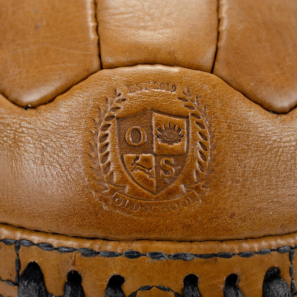 Old School Light Brown Soccer Ball