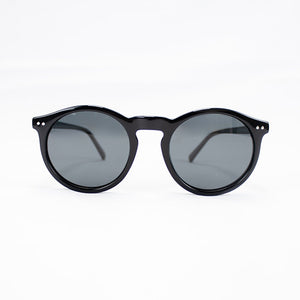 Old School Round Sunnies-Black