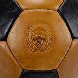 Old School Two Tone Soccer Ball-Black