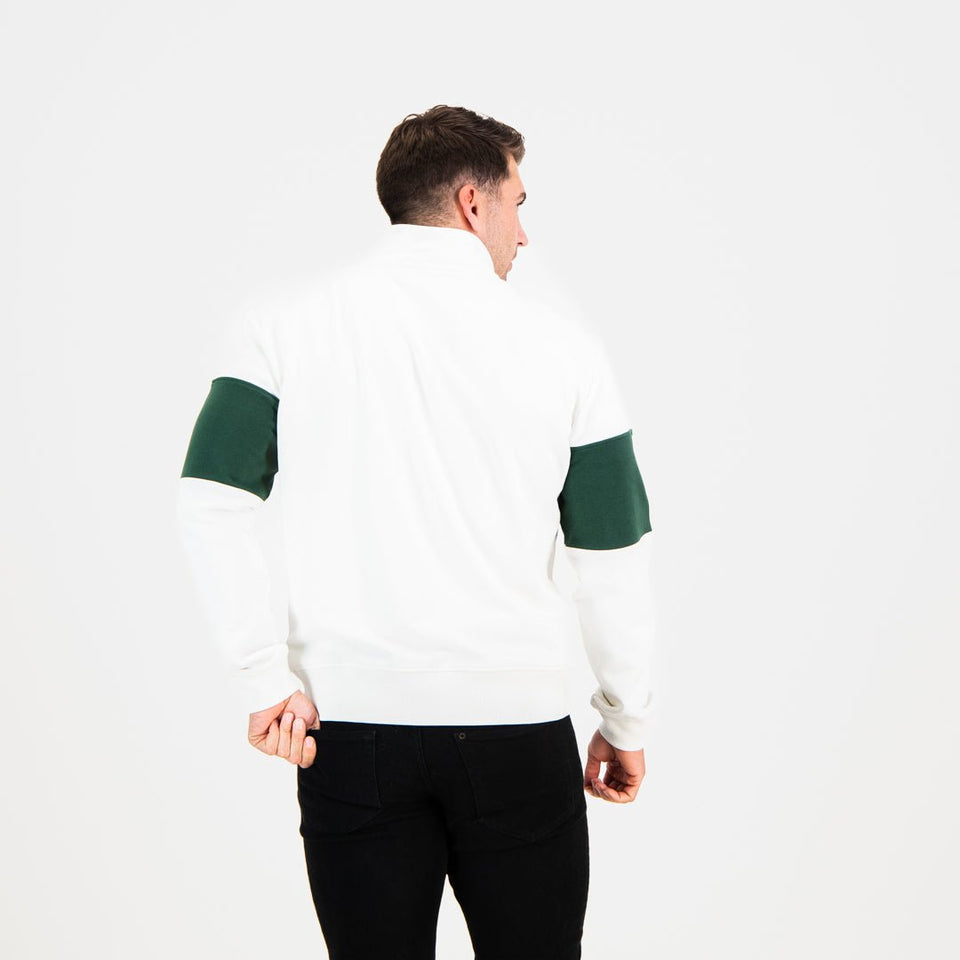 Old School Hoop Quarter Zip Sweat-OS Green