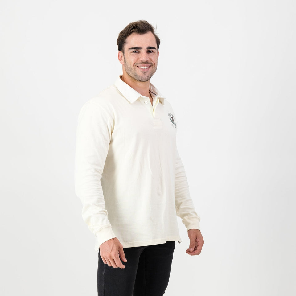 SA Supporters Badge LS Rugby Jersey-Ivory