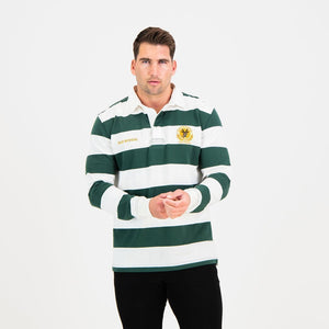 SA Supporters 8X8 Stripe LS Rugby Jersey-OS Green