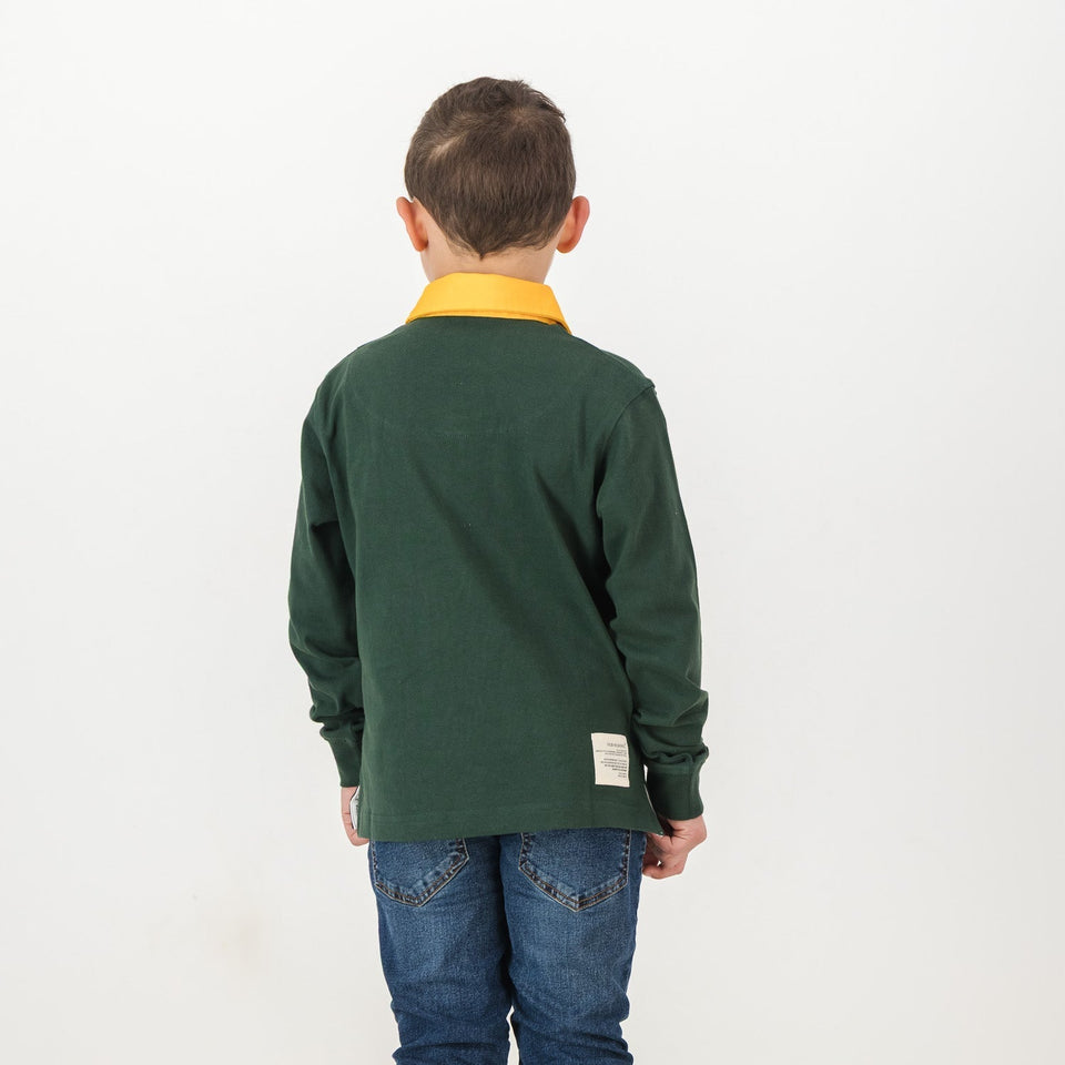 SA Supporters Kids LS Rugby Jersey-OS Green