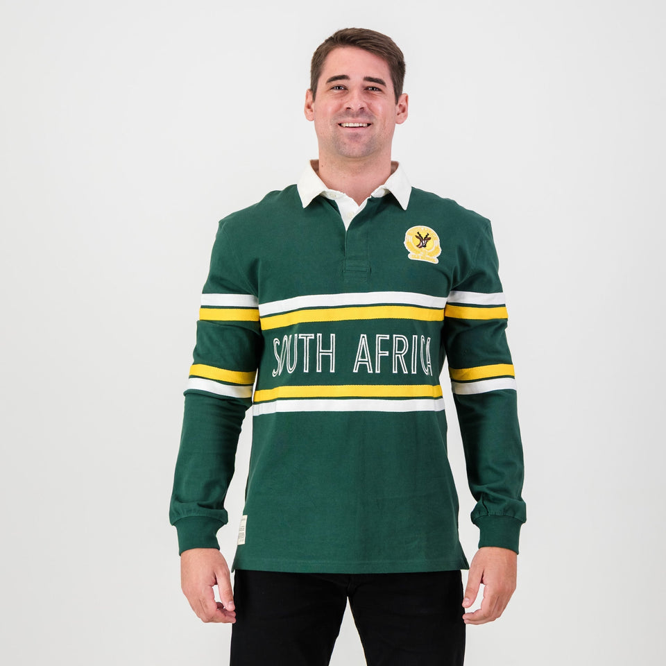 SA Supporters Mid Field LS Rugby Jersey-OS Green
