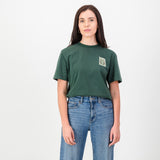 SA Supporters Stamp Reg Crew Tee - OS Green