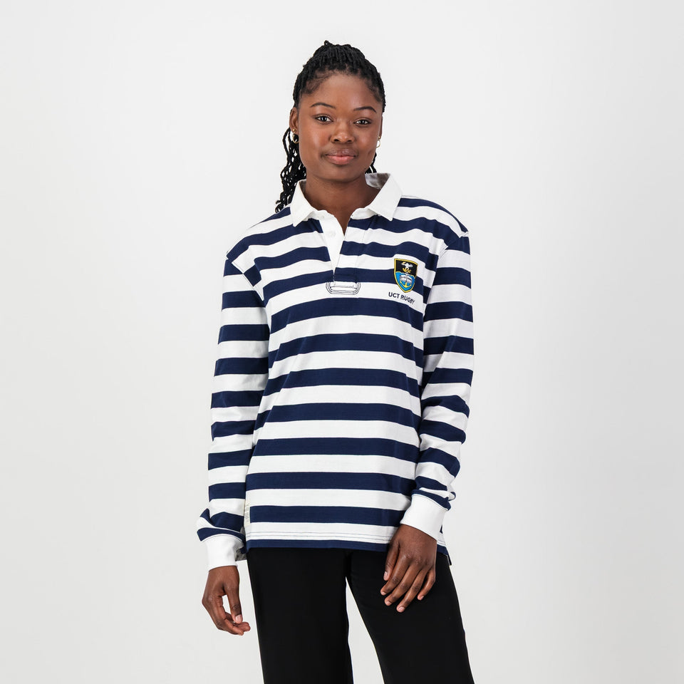 Schools Ikeys Varsity Cup LS Rugby Jersey-Navy