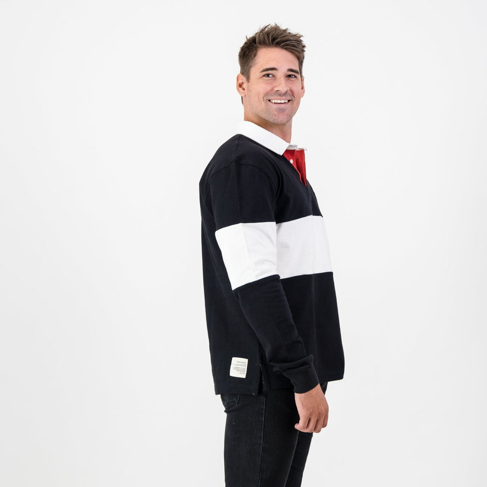 Provincial Sharks LS Rugby Jersey-Black