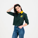 SA Supporters Classic 3/4 Crop Rugby Jersey-OS Green
