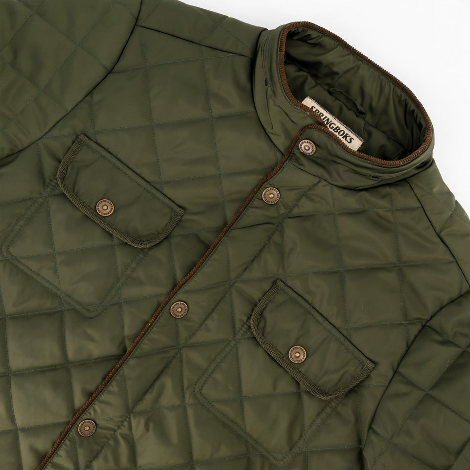Springboks Barbour Jacket-Forest Green