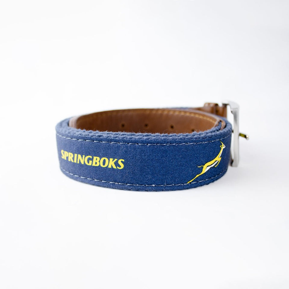 Springboks Golf Belt-Navy