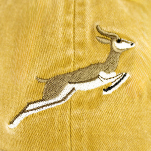 Springboks Natural Emb Dad Cap-Mustard