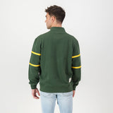 Springboks Twill Hoop Quarter Zip Sweat - OS Green