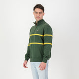 Springboks Twill Hoop Quarter Zip Sweat - OS Green