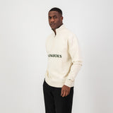 Springboks Word Quarter Zip Sweat-Ivory