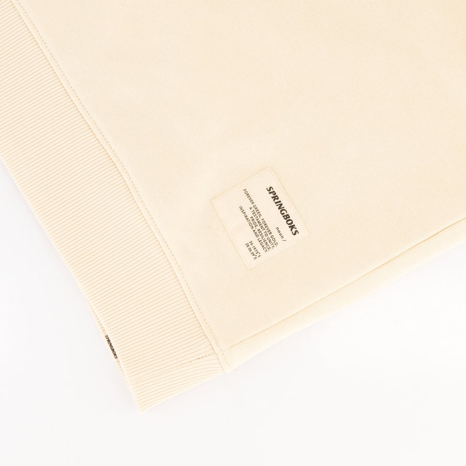 Springboks Word Quarter Zip Sweat-Ivory