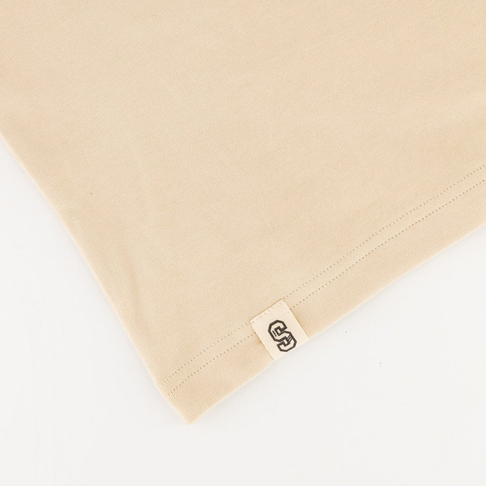 Stillknocks Small Logo Boxy Crew Tee- Ivory