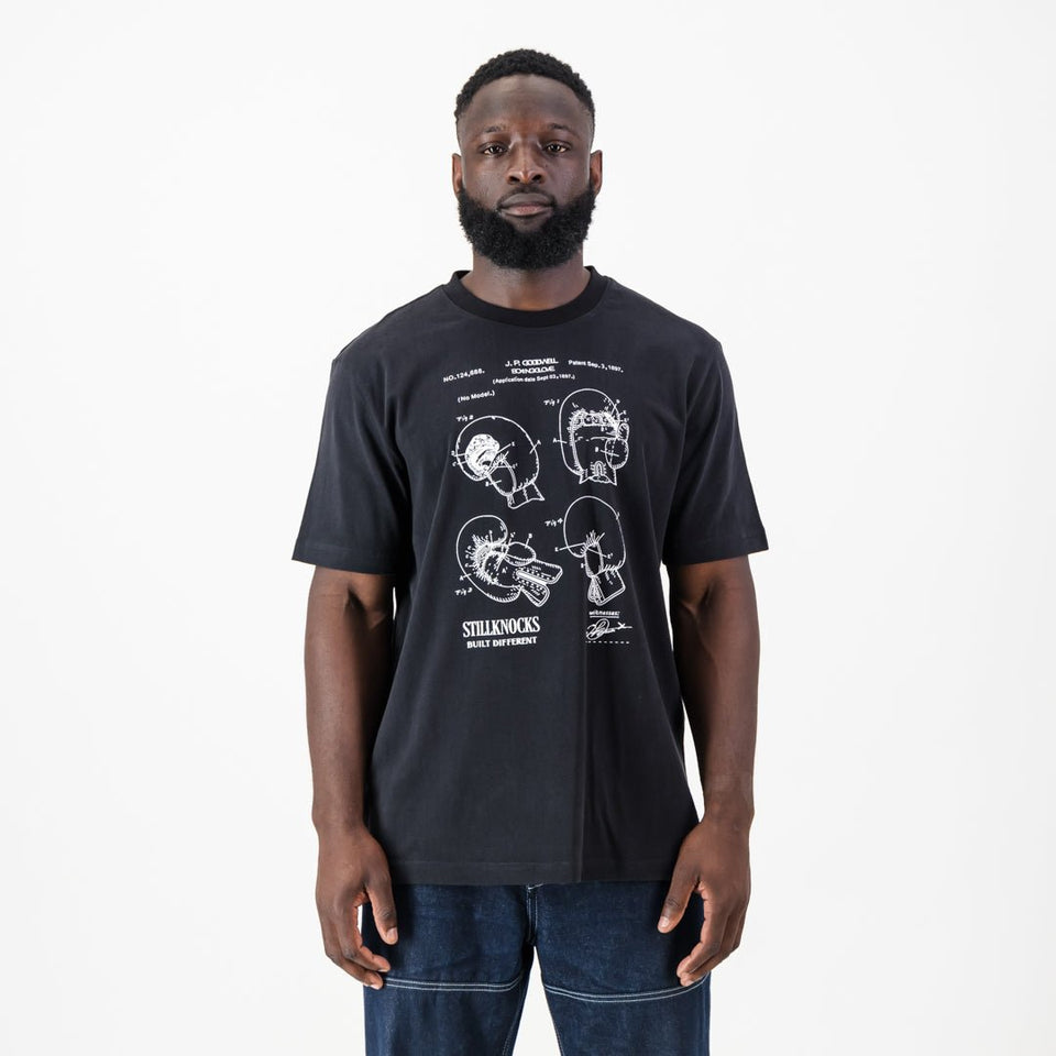Stillknocks Technical Regular Crew Tee-Black
