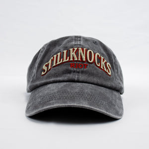 Stillknocks Word Washed Cap-Grey