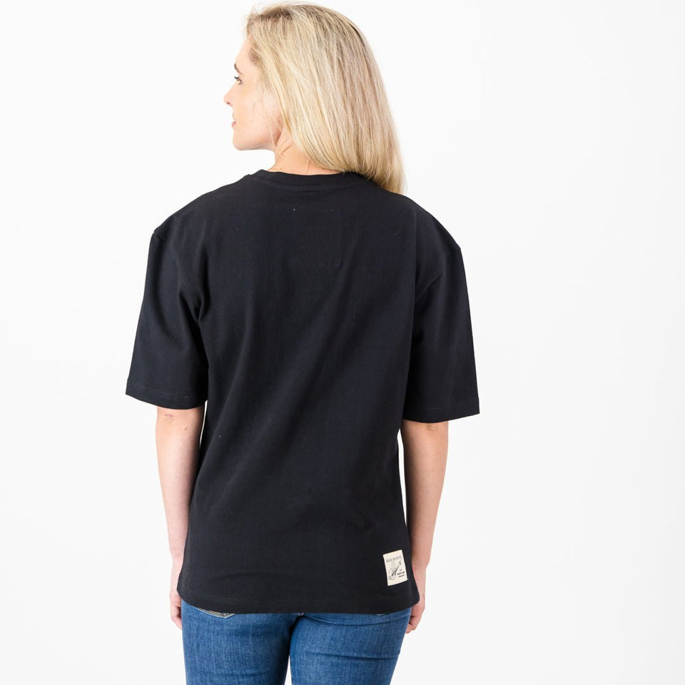Stillknocks Graphic Boxy Crew Tee Old-Black